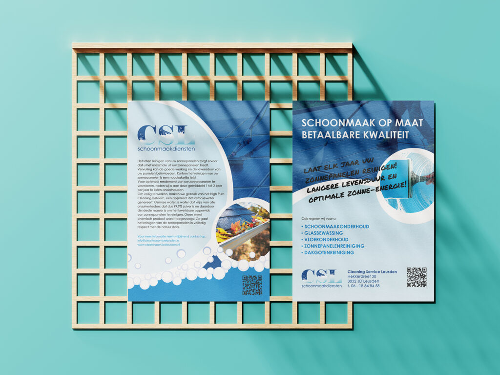 flyer buiten reiniging