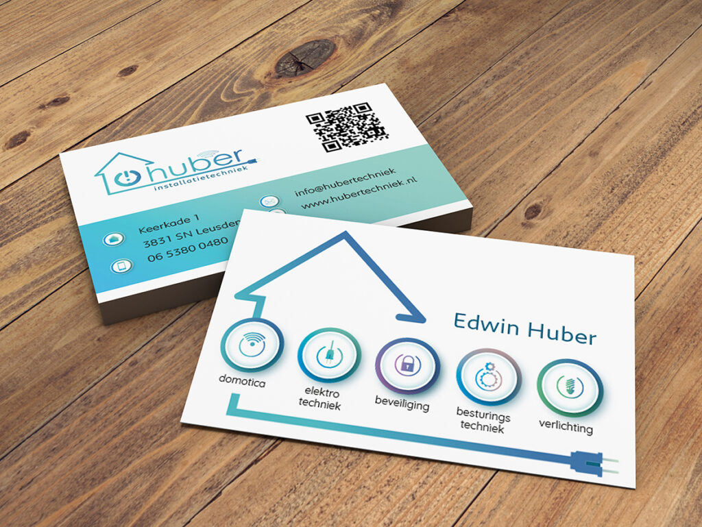 Huber-Visitekaartjes met expertises